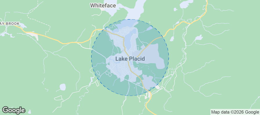 Lake Placid Airbnb map
